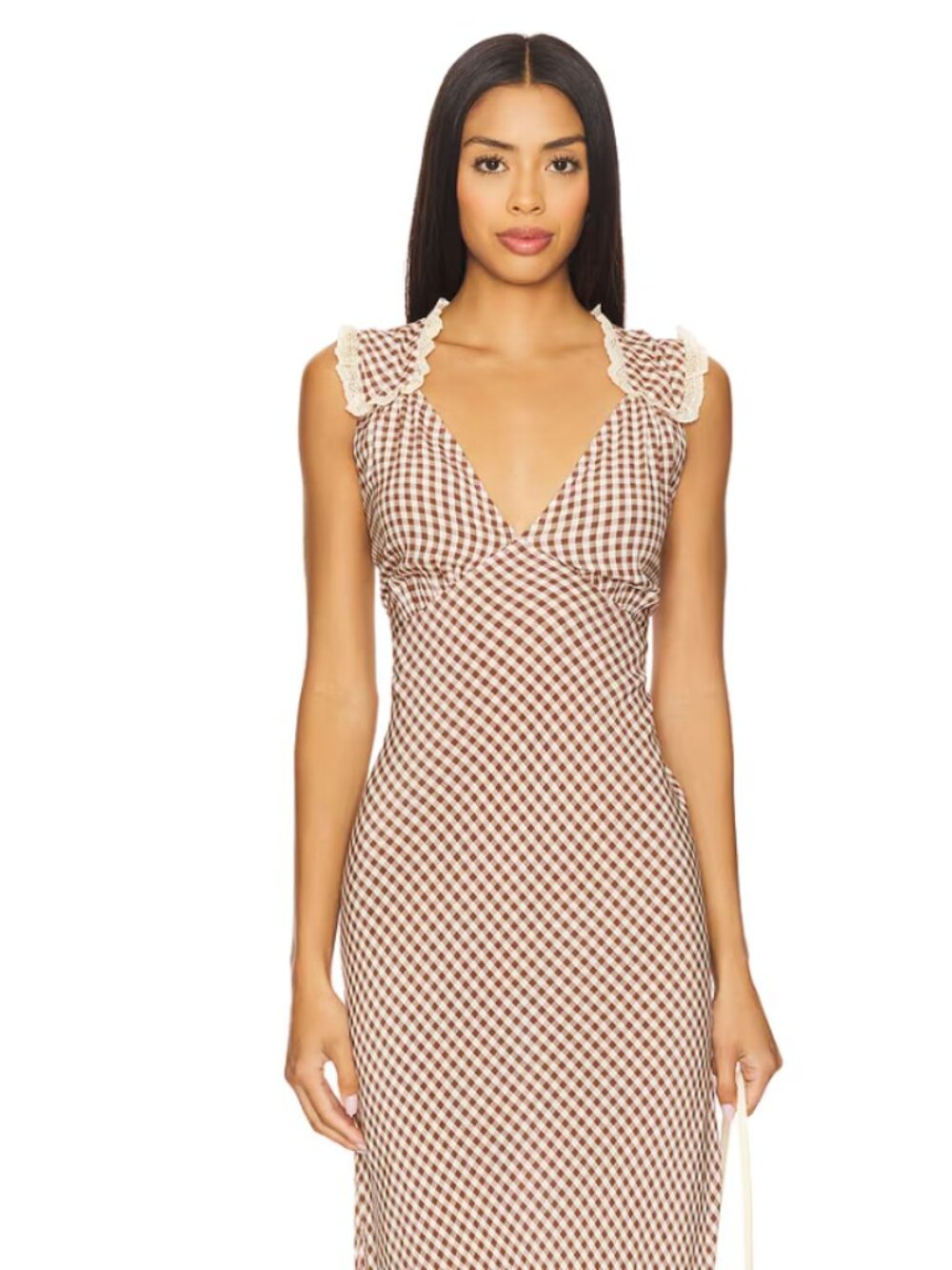 ISO: Rixo "Chessie" Dress in French Check Brown